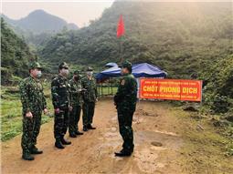 Bộ Chỉ huy Bộ đội Biên phòng tỉnh Cao Bằng: Kiểm tra các chốt phòng, chống dịch Covid-19 trên biên giới